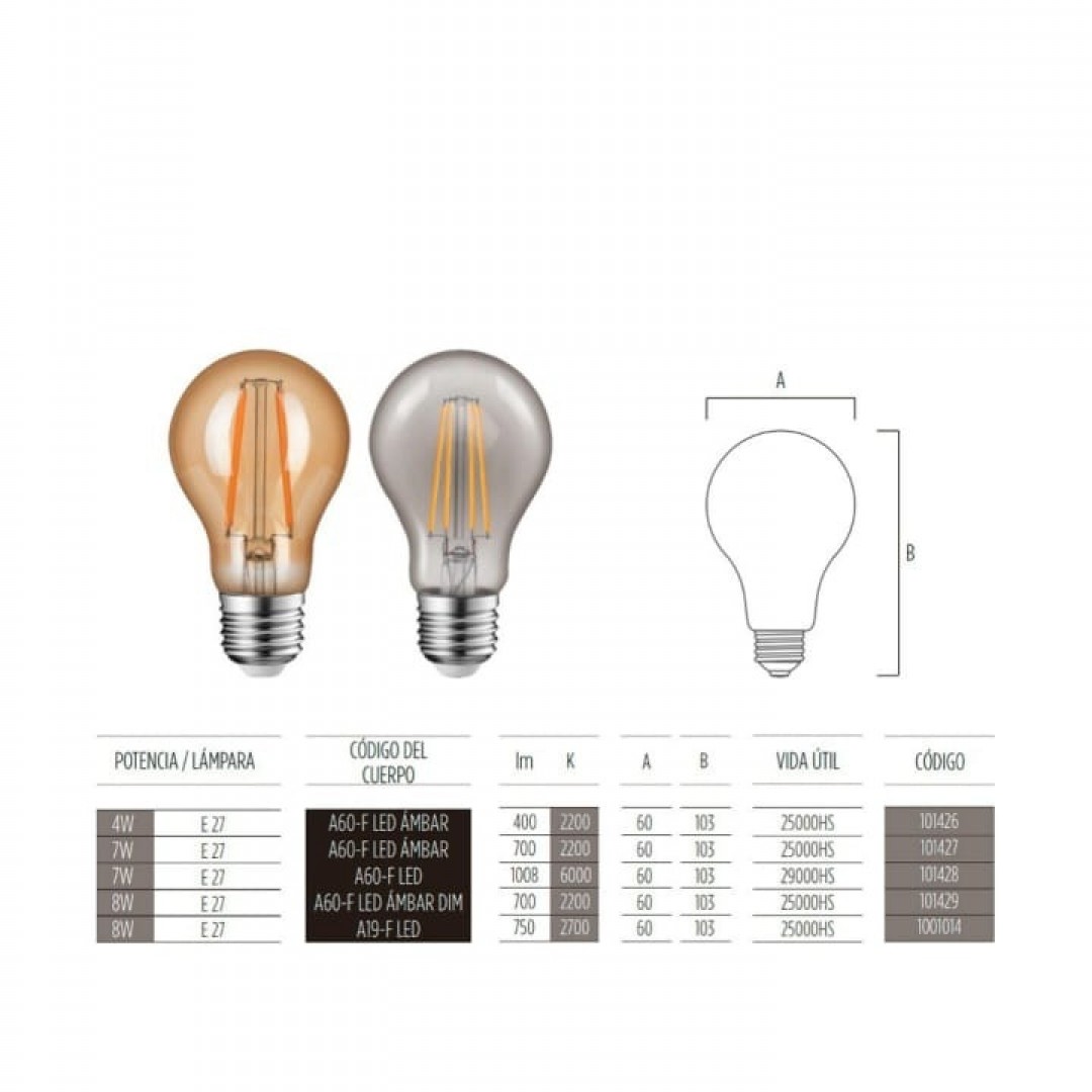 lampara-a60-f-7w-lc-ambar