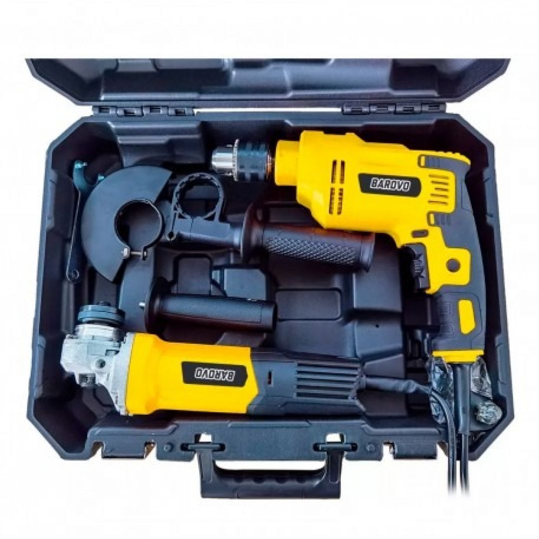 KIT AMOLADORA + TALADRO 850W BAROVO