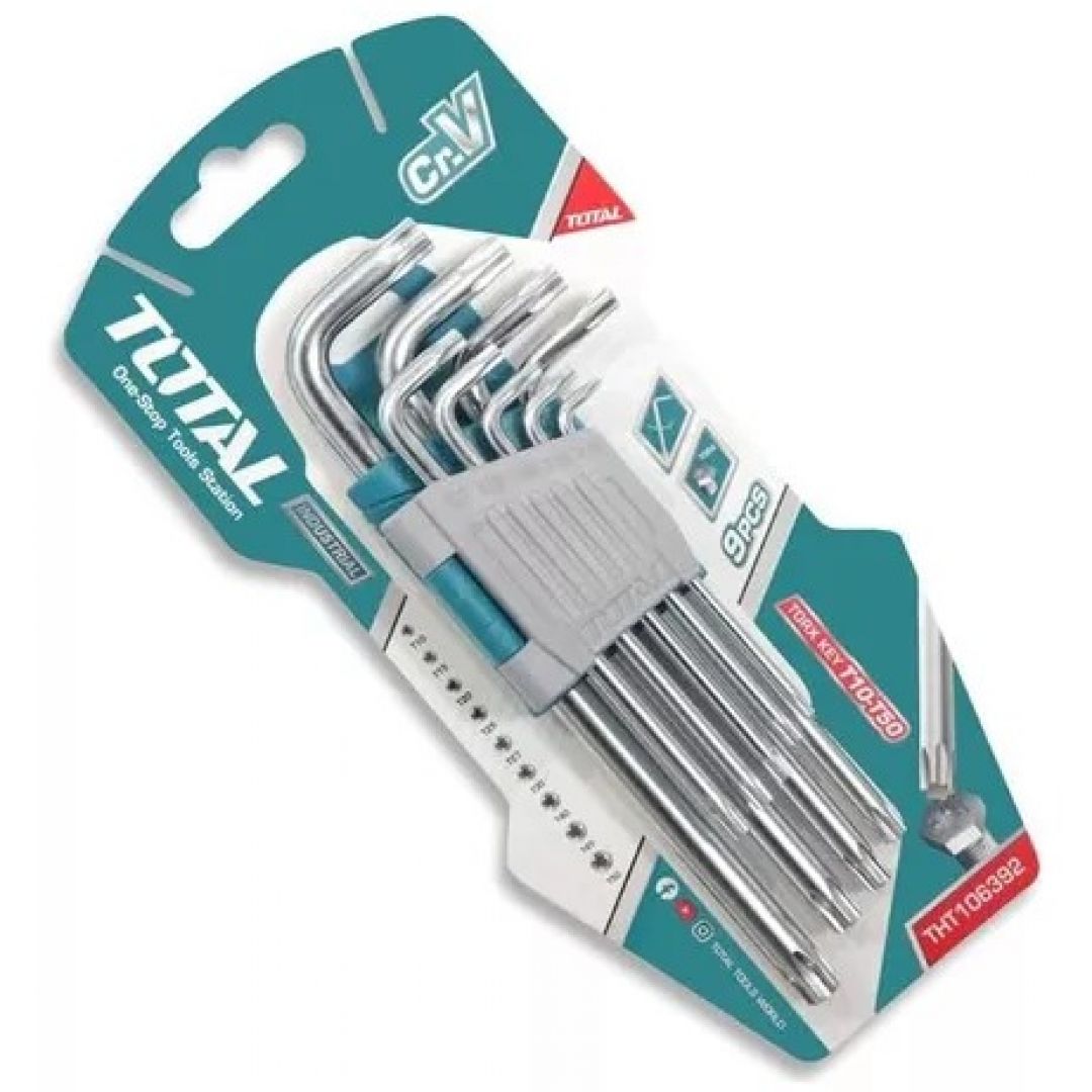 SET LLAVES TORX INDUSTRIAL X 9 PCS